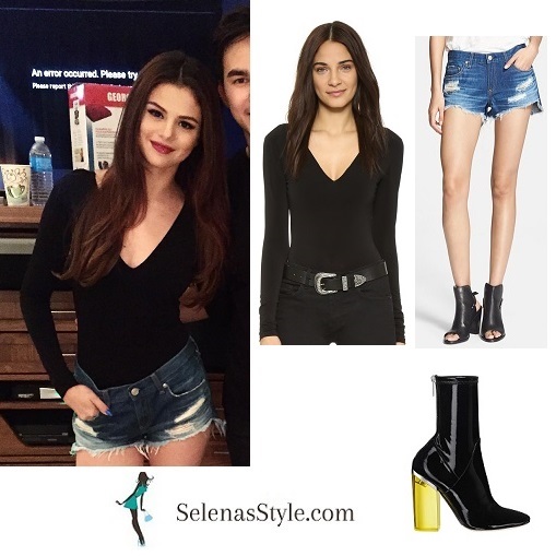 Selena Gomez denim shorts Revvial tour Ottawa instagram