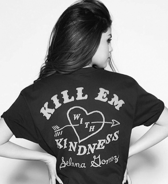 Selena Gomez Kill em with kindness t-shirt