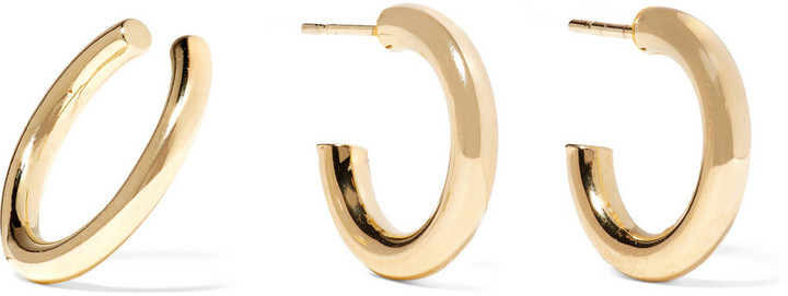 Jennifer Fisher X Net-a-Porter Exclusive Gold Mini Hoop Earrings