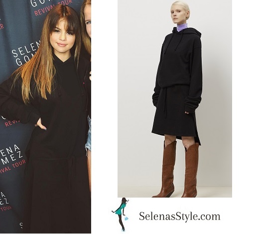 Selena gomez black hoodie dress Revival Tour St Paul instagram