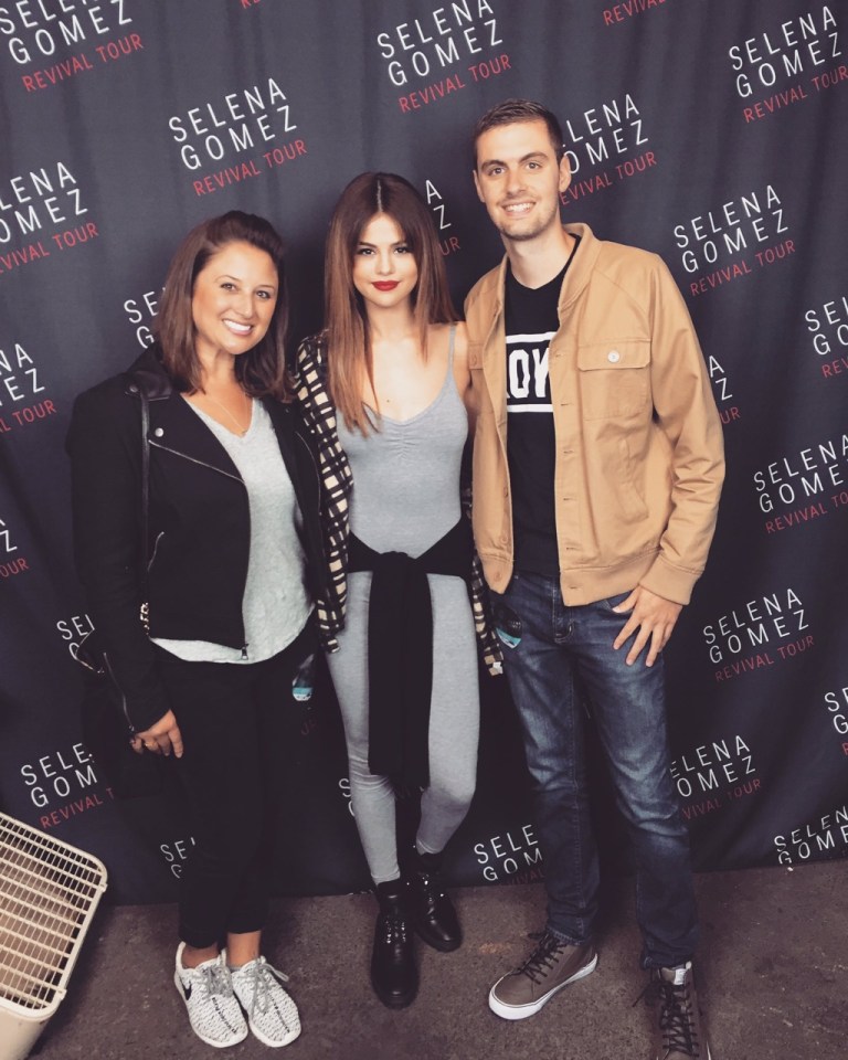 Selena Gomez grey leotard black boots Revival tour Milwaukee photo theNathanGraham