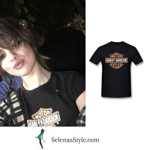 Selena Gomez Harley Davidson tee Orlando Revival Tour instagram