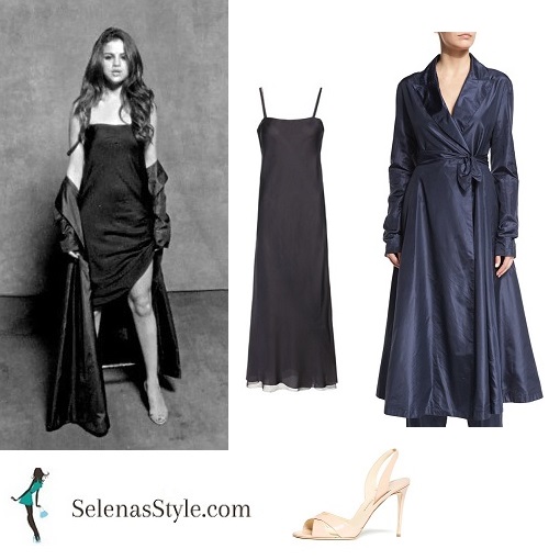 Selena Gomez long dress and shawl Kill em with Kindness instagram 2