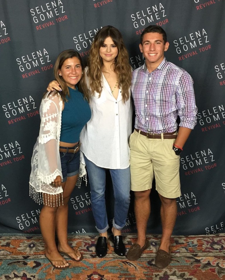 Selena Gomez white shirt black mules Revival Tour photo ianmcnitt
