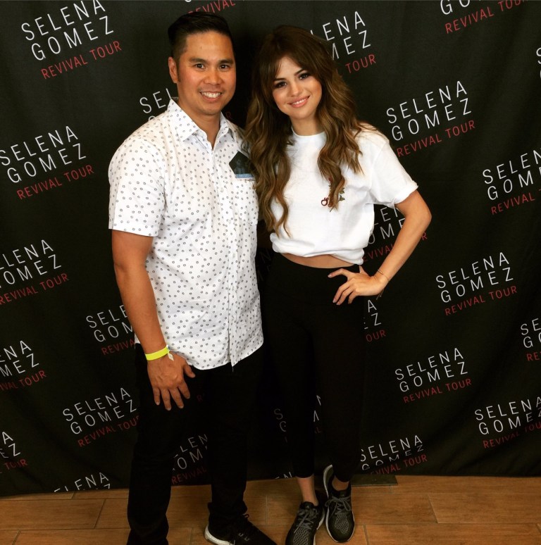 Selena Gomez white t-shirt Houston photo djriddler