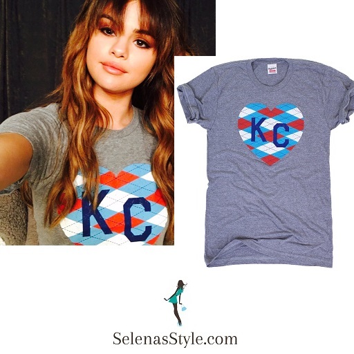 Selena Gomez grey KC t-shirt photo instagram