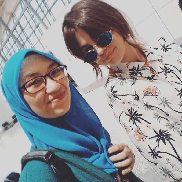 Selena gomez palm print jumpsuit Jakarta photo izzahhussan
