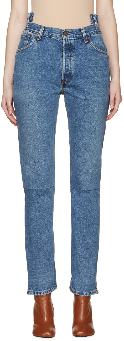 Vetements Blue Reconstructed 1387 Jeans