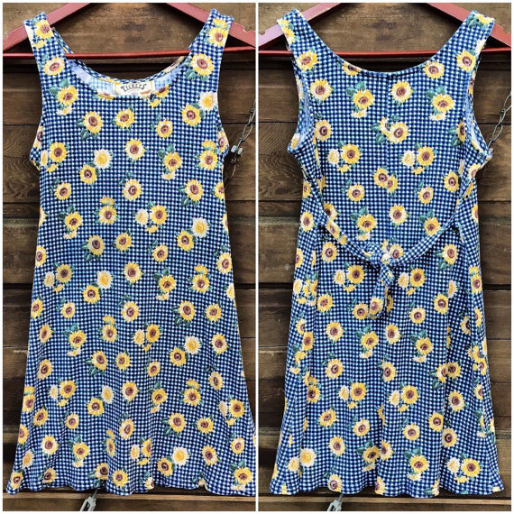 Vintage Tickets Clothing Sunflower Dress