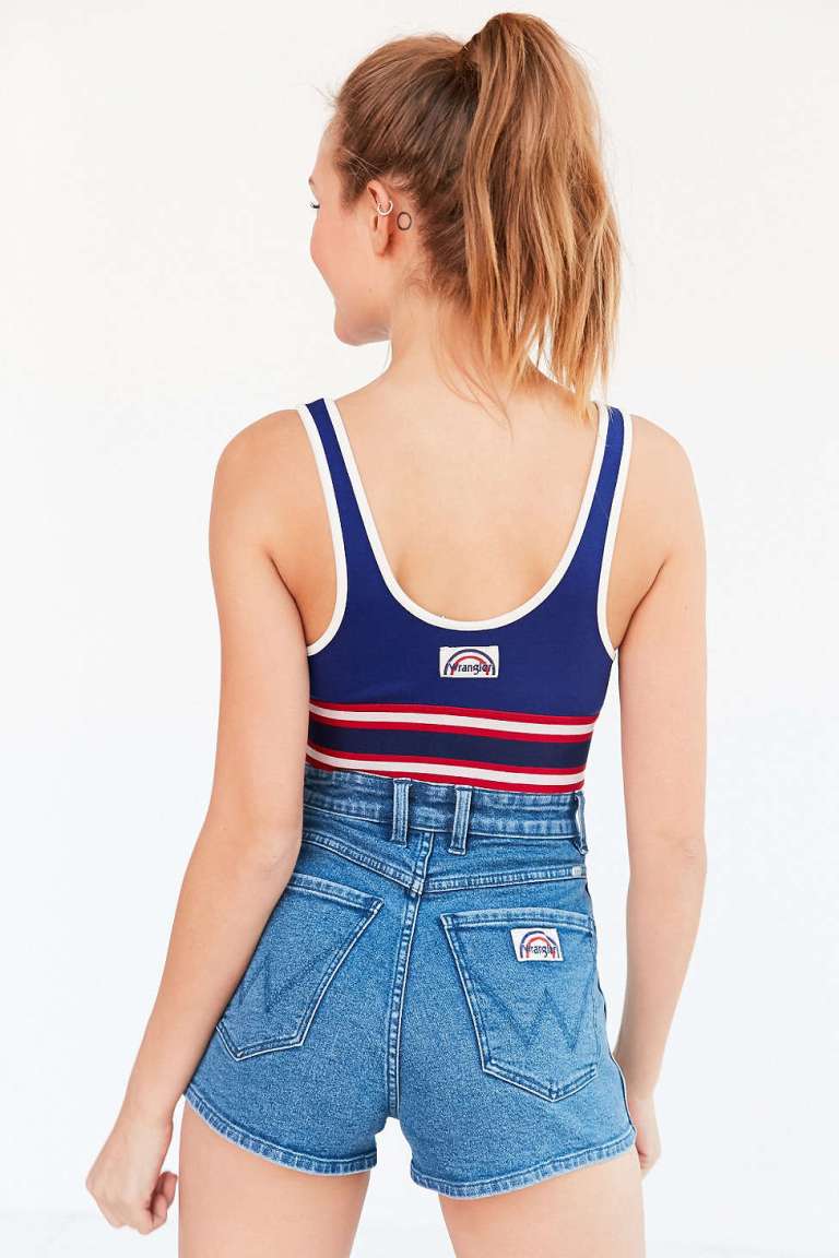 Wrangler Retro Sport Cropped Top back view