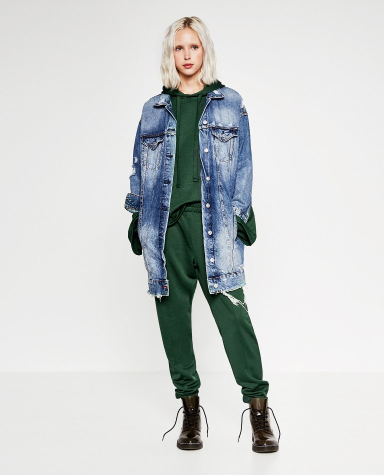 Zara Long Denim Jacket