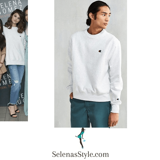 Selena Gomez light grey sweatshirt Nonthaburi Revival Tour instagram