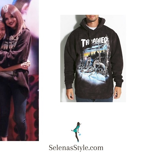 Selena Gomez style black hoodie Singapore Revival Tour instagram