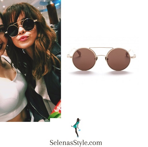 Selena Gomez style round sunglasses Brisbane airport Revival tour august 2016 instagram