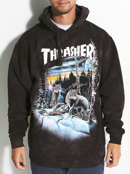 Thrasher 13 Wolves Tie Dye Hoodie