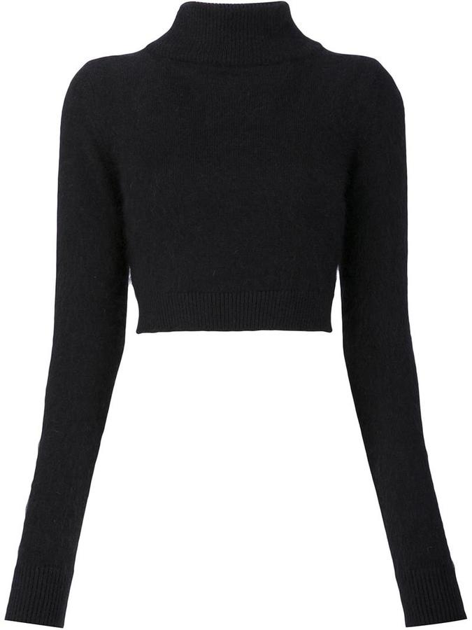 balmain-cropped-turtleneck-sweater