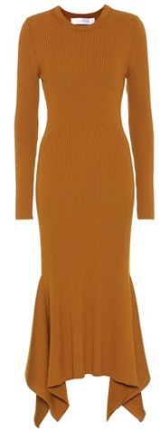 Victoria Beckham Ribbed Virgin Wool dress