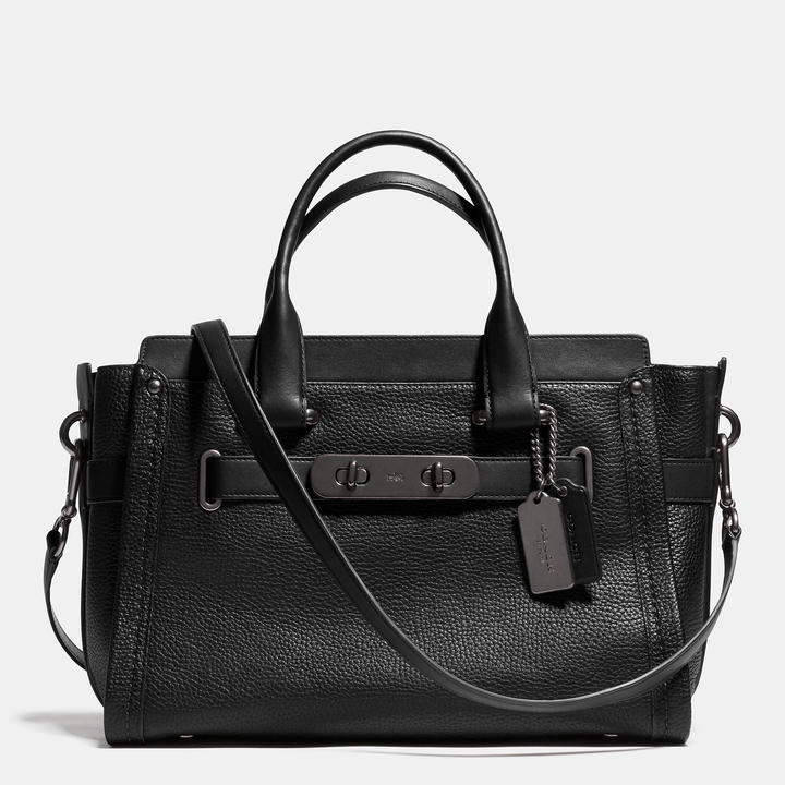 Coach ‘Swagger_ Carryall Bag in Nubuck Pebble Leather