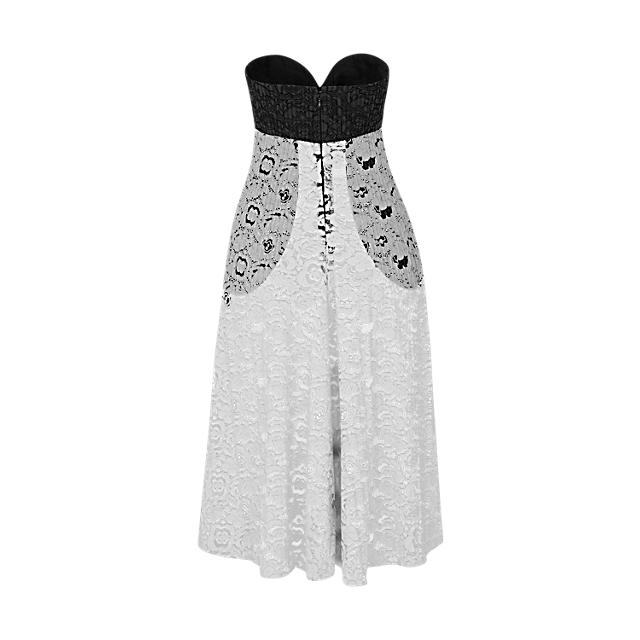 Louis vuitton lace bustier dress back view
