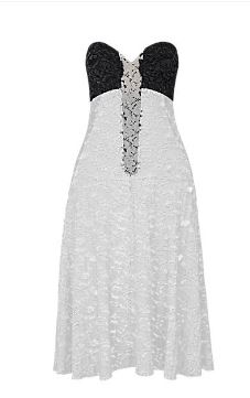 Louis vuitton lace bustier dress