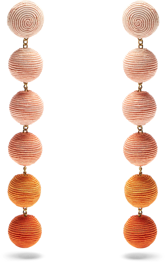 Rebecca de Ravenel Corded-Silk Drop Earrings