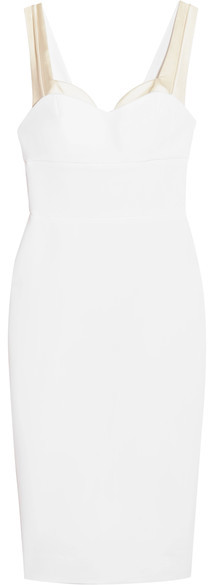 Victoria Beckham Trompe L'Oeil Fitted Dress