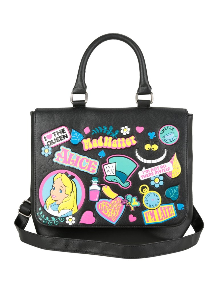Disney Alice In Wonderland Sticker Icons Saddle Bag