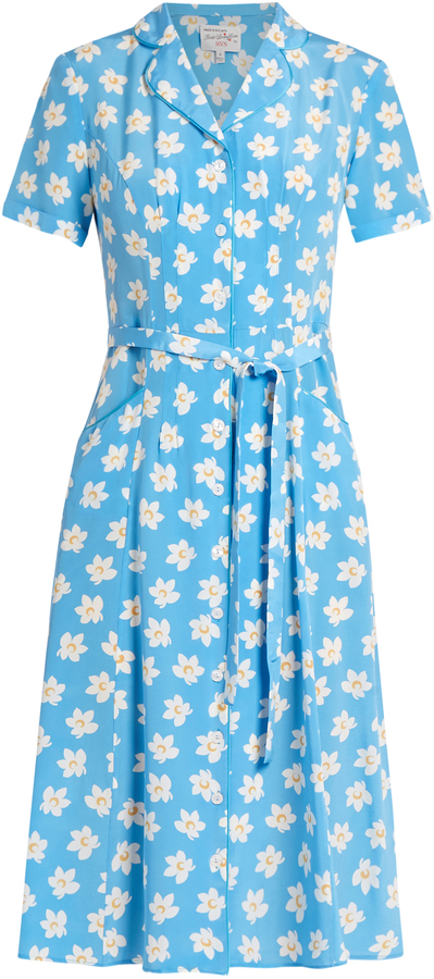 HVN Maria dress falling floral