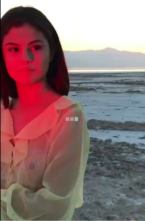 Selena Gomez cream blouse photo Petra Collins