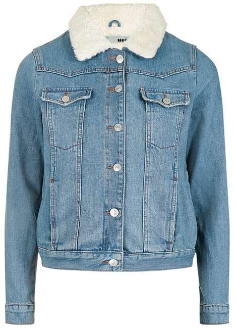 Topshop Borg Western Jacket