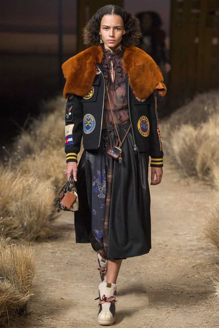 Coach fall 2017 sheer frill romper