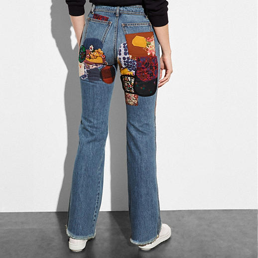 Coach Patched Jeans back view