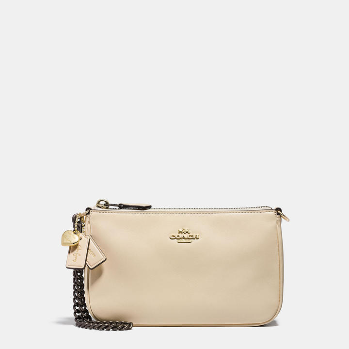 Coach Selena Wristlet in Selena White