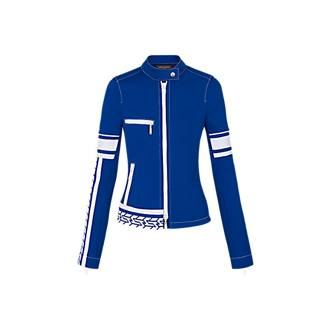 Louis Vuitton Zipped Perfecto with Stripe Detail jacket