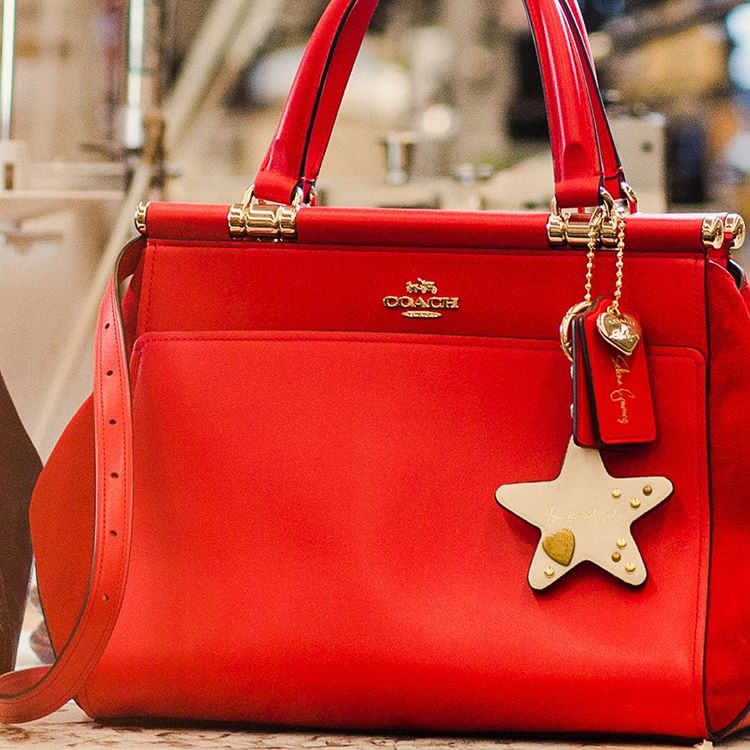 Selena Gomez style 2017 Selena Grace bag in Selena Red photo Coach