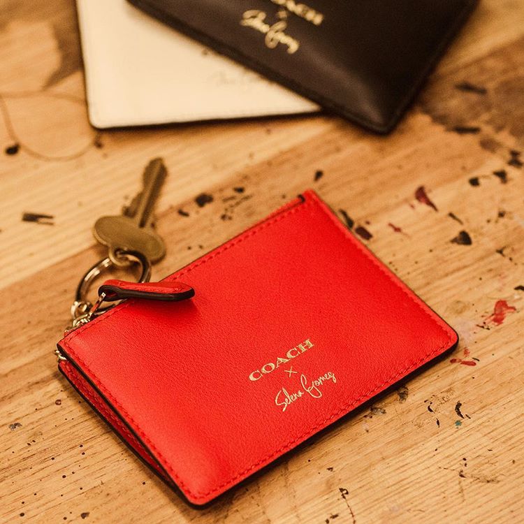 Selena Gomez style 2017 Selena Mini Skinny in Selena Red photo Coach