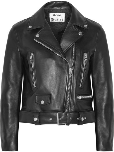 acne Studios Leather Biker Jacket