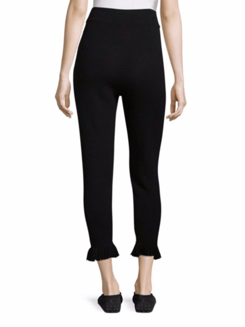 Zoe Jordan Haxel Knitted Cropped Pants back view