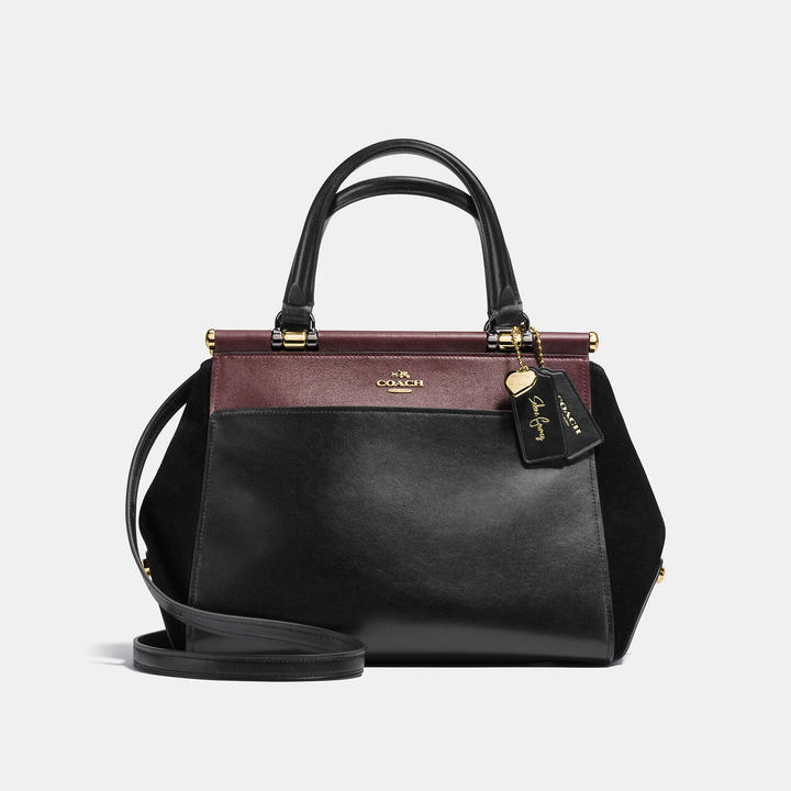 Coach Selena Grace bag in Selena Black Cherry