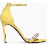 Calvin Klein Camelle Crystal-embellished Suede Sandals