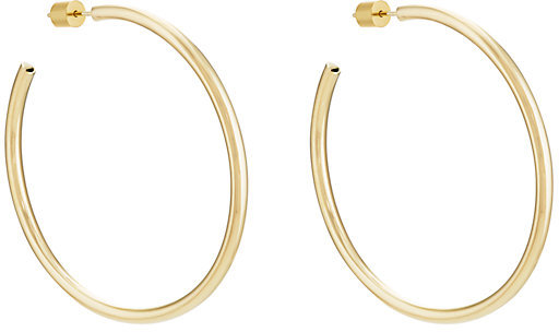 Jennifer Fisher 3” Gold Hollow Classic Hoops