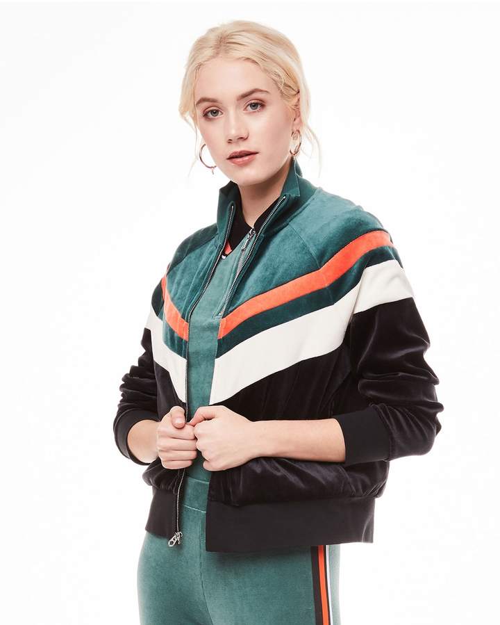Juicy Couture Colorblock Velour Palisades Jacket