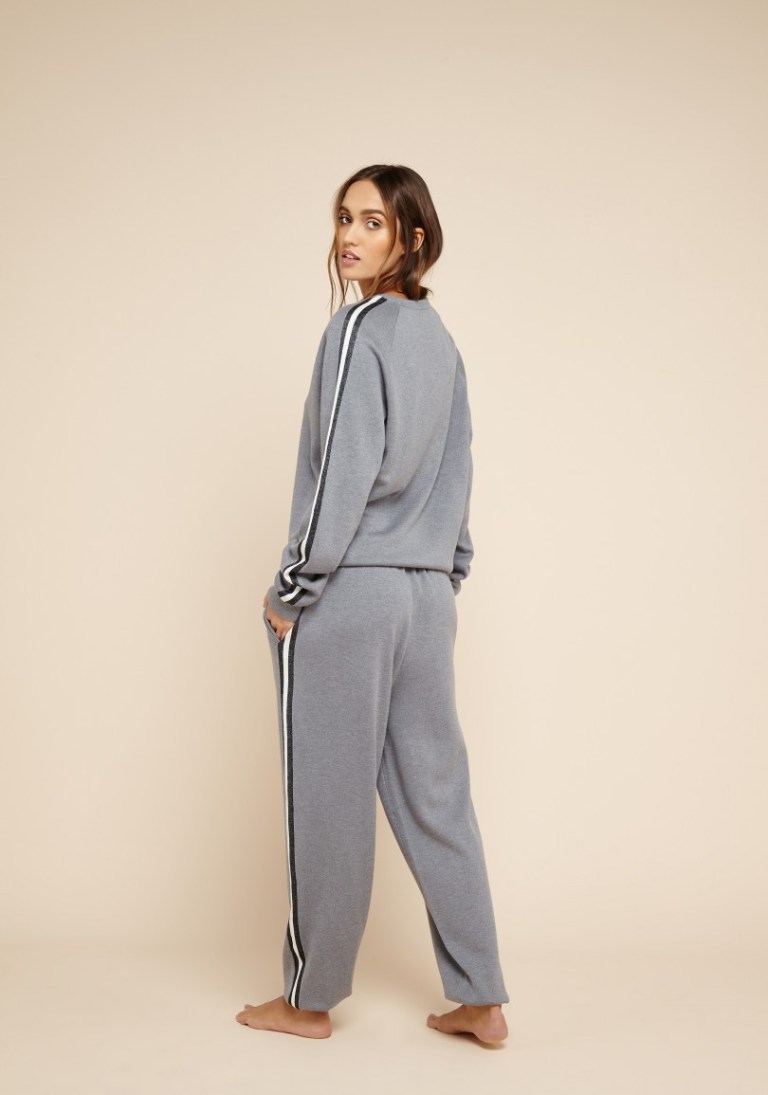 Olivia Von Halle Missy London Silk-Cashmere Tracksuit back view