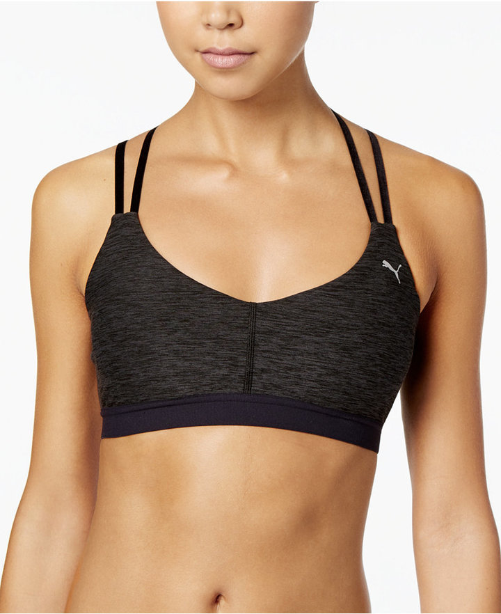 Puma Yogini Lux Velvet Strappy-Back Low-Impact Sports Bra