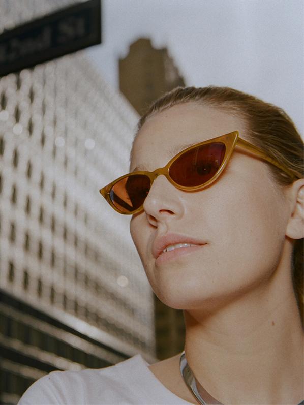 Kate Young for Tura Lita Small Cat Eye Sunglasses