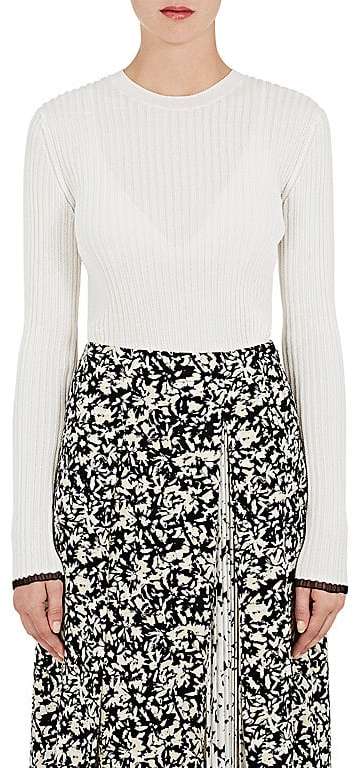 Proenza Schouler Women's Rib-Knit Long Sleeve Top