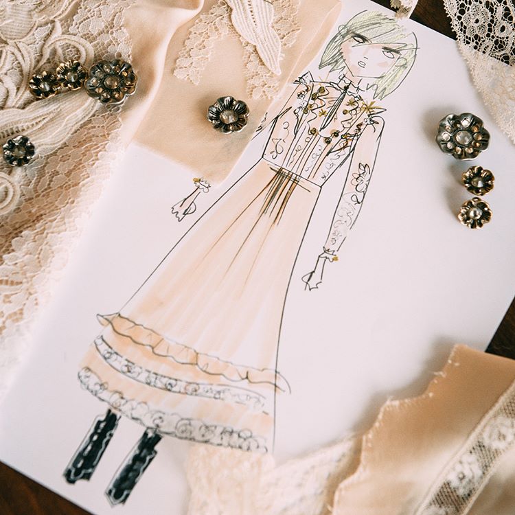 Satin Prairie Dress design