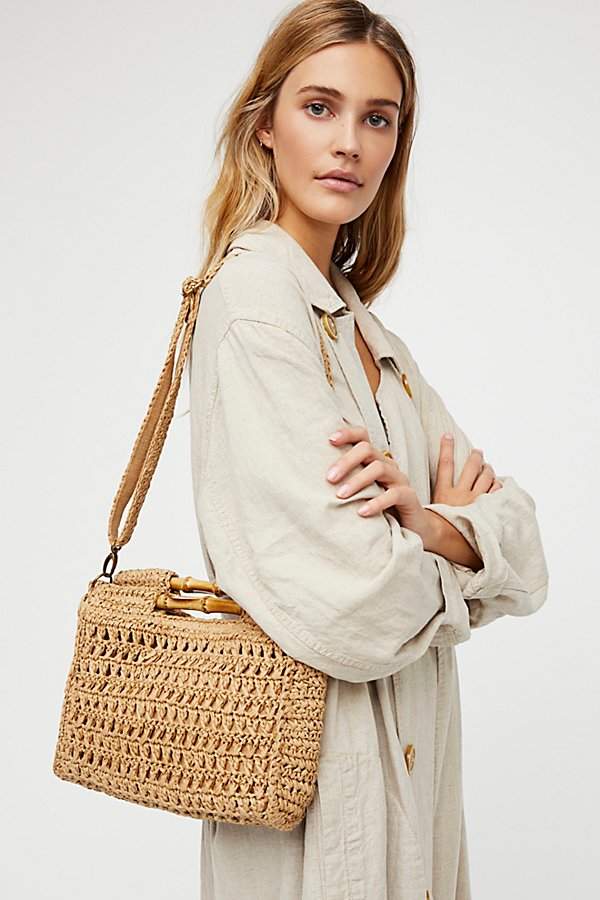 Free People Dreamland Straw Clutch