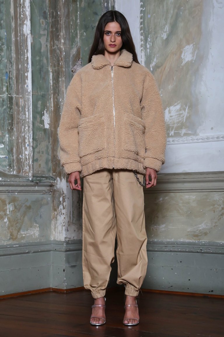 I Am Gia Pixie Coat carmel