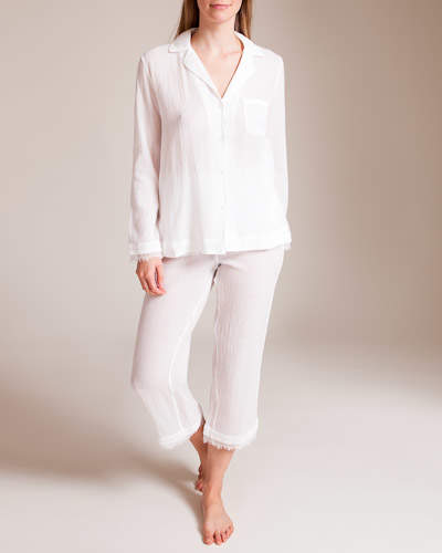 Skin Worldwide Woven Cotton Gauze Pajama